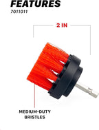 Maxshine 2" Universal M8 Medium-Duty Upholstery & Carpet Drill Brush – Power - Image 2