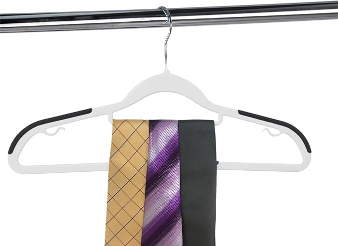 Finnhomy Bar Design Heavy Duty 50 Pack Plastic Hangers, Clothes Hangers - Image 5