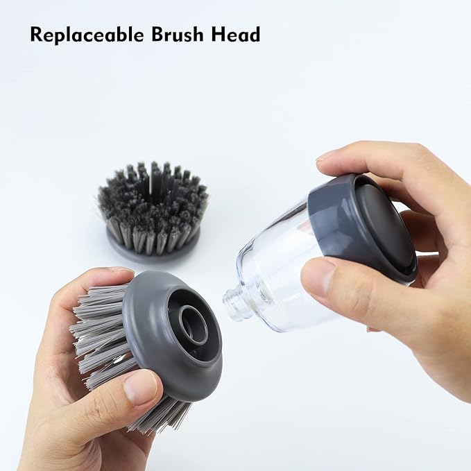Dish Brush with Soap Dispenser, Kitchen Scrub Brush - Image 5