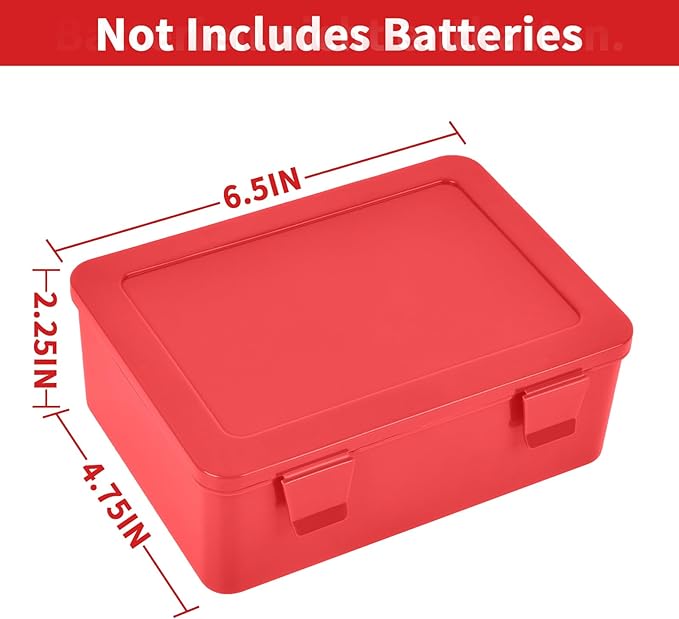 FULLCASE Battery Storage Organizer Holder Holds 54 AA AAA Batteries, Box Cases - Image 3
