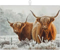 Highland Cow Dish Drying Mat 18x24 by indokyeyqaz