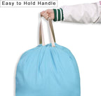 Cotton Canvas Laundry Bag with Handles & Drawstring Straps, Heavy Duty Extra - Image 3