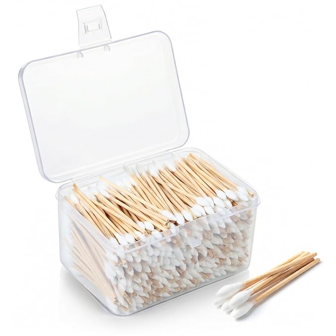 Norme 500 Pcs 3 Inch Gun Cleaning Swabs Long Cotton Swabs in Storage Box Long by Norme