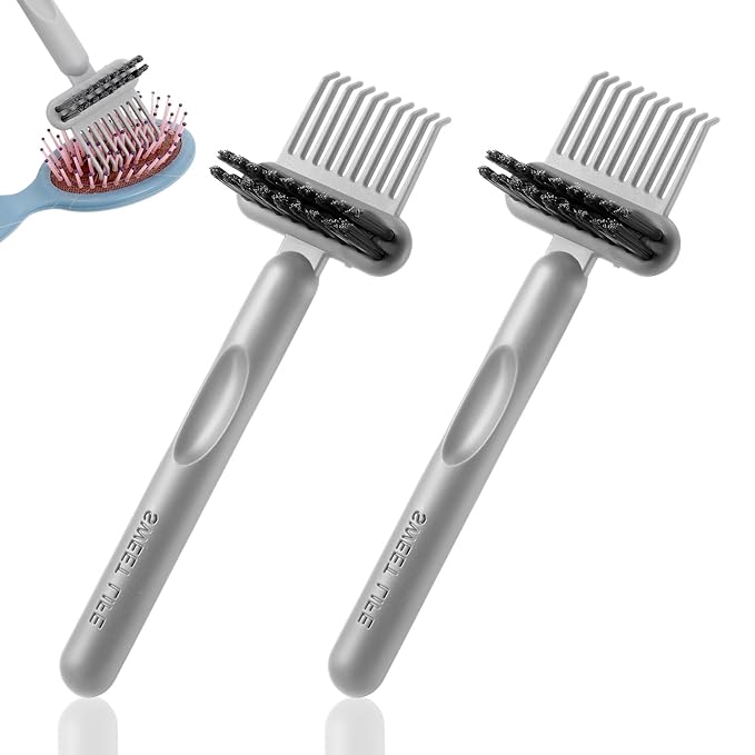 2Pcs Hair Brush Cleaning Tool 2-in-1 Comb Cleaner by Unknown