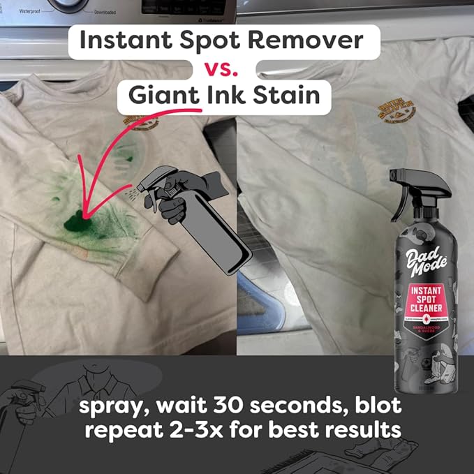 DadMode Instant Fabric Spot Cleaner | 1000 Stain Treatments | Fastest Clothing - Image 3