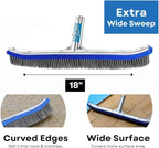 Aquatix Pro Pool Brush Head, Stainless Steel Bristles, Reinforced Aluminum Back - Image 4