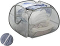 Collapsible Laundry Basket 90L, Foldable Mesh Pop-up Laundry Hamper by LUANMEET