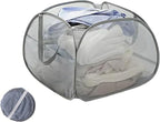 Collapsible Laundry Basket 90L, Foldable Mesh Pop-up Laundry Hamper by LUANMEET