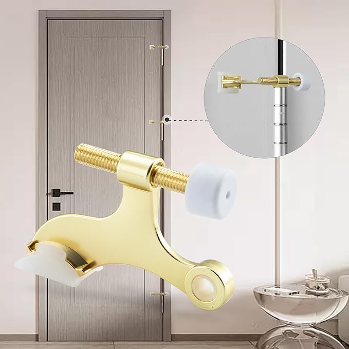 HOME MASTER HARDWARE Hinge Pin Door Stopper 12-Pack, Adjustable Deluxe Heavy - Image 6