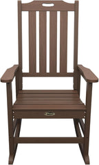 Oversized Rocking Chair Set of 8, Outdoor Rocking Chair for Adults, All Weather Resistant Porch Rocker for Lawn Garden, Brown - Image 4