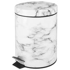 mDesign Pedal Waste Basket — Metal Waste Bin - Image 9
