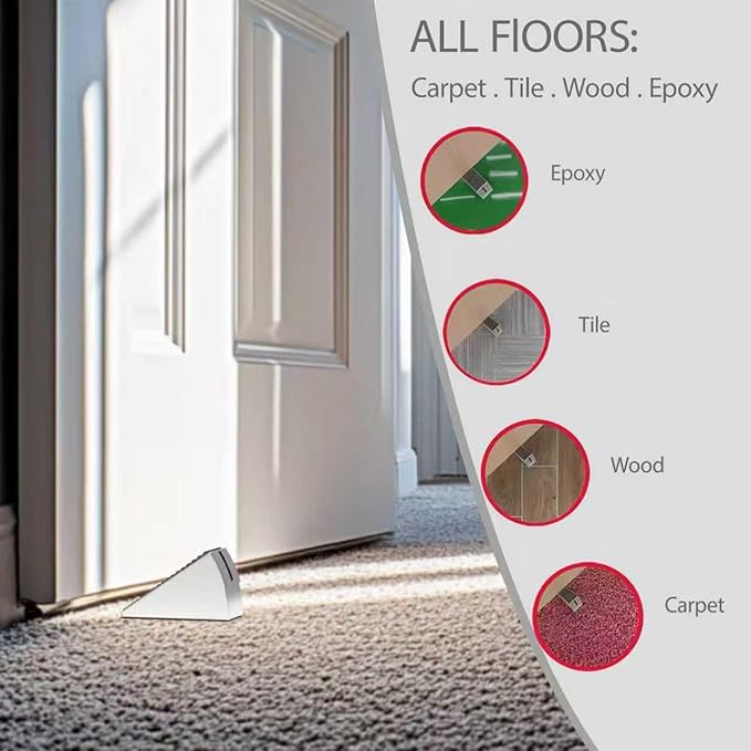 Heavy Duty Door Stopper, Adjustable Door Stop - Image 5