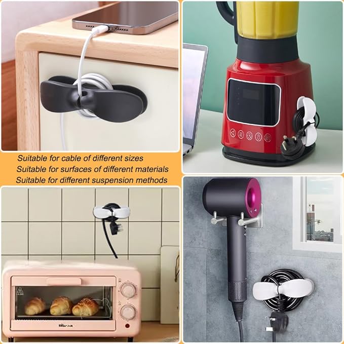 Cord Organizer for Appliances, Cord Holder Cord Wrapper for Appliances Stick on - Image 7