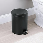 mDesign Pedal Bin — Metal Waste Bin - Image 3