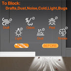 Door Draft Stopper for Bottom of Door, Adjustable Weather Stripping Door Seal - Image 7