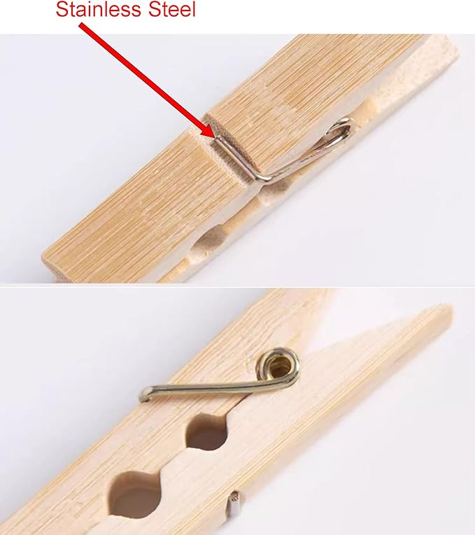 Bamboo Clothes Pins - Image 6