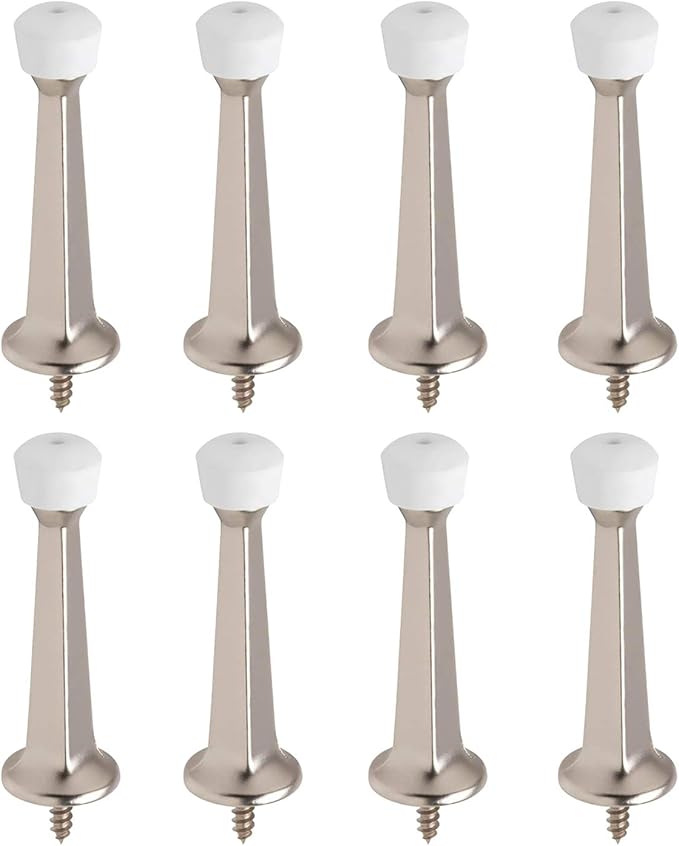 Liberty Premium Door Stoppers Metal Solid Rigid Door Stop Brushed 3" - Image 4