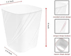 DAJITRE Small Plastic Trash Can Wastebasket Recycling Bin - Image 3