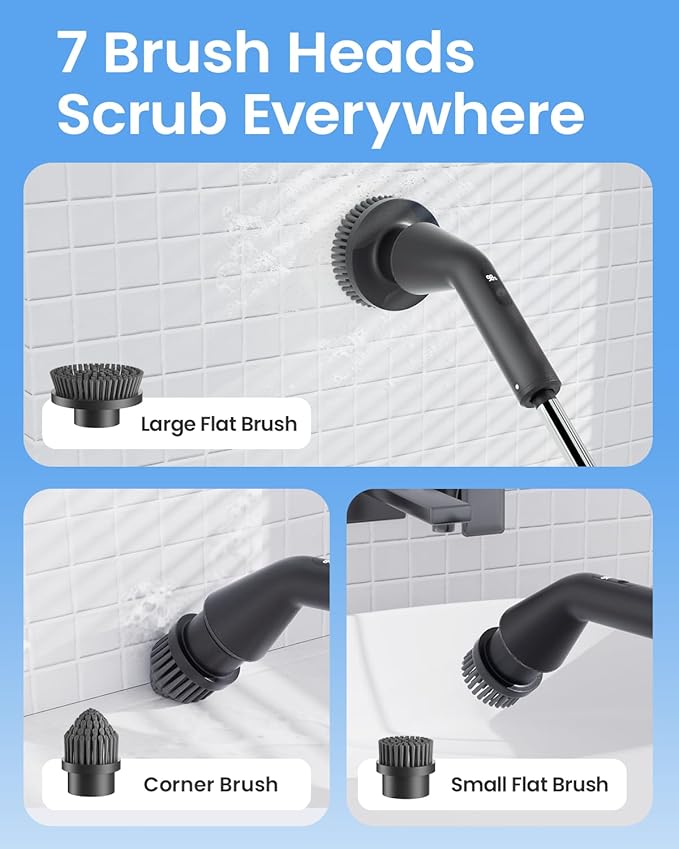 Leebein Electric Spin Scrubber, Cordless Cleaning Brush - Image 6
