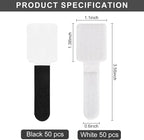 100-Pack Reusable Self-Adhesive Cable Ties cable management Adjustable Hook & - Image 2