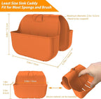 Sponge Holder for Kitchen Sink, Silicone Sink Saddle Caddy Organizer Rack - Image 2