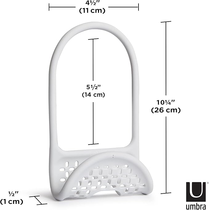 Umbra Sling Kitchen Sink Caddy Sponge Holder, Hangs Over Faucet or Divider - Image 3