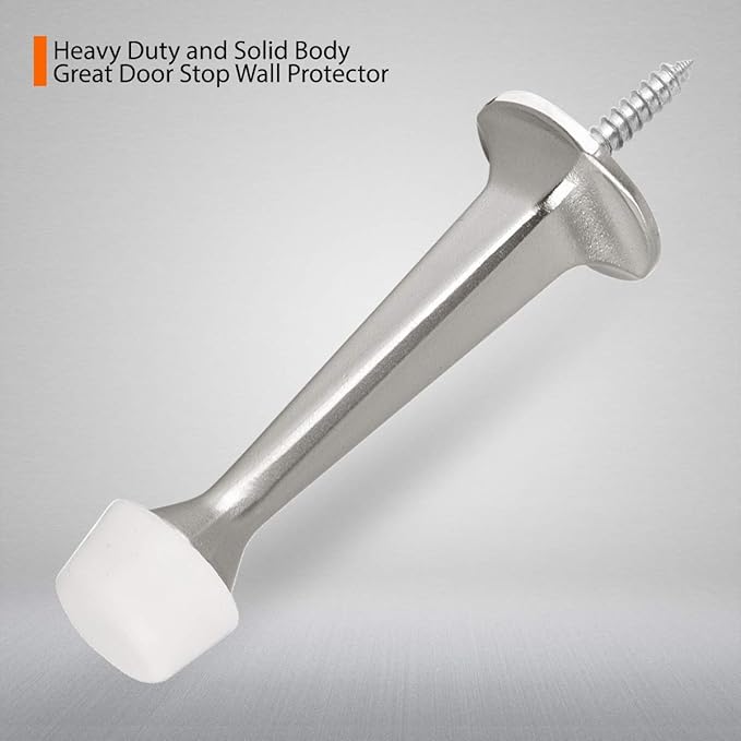 6 Pack Solid Rigid Door Stops - Image 2