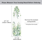 Green Leaves Ironing Board Cover and Pad 15x54 Ironing Table Cover Standard - Image 6