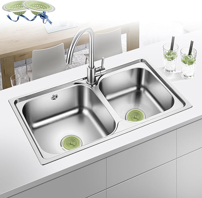 2 PCS Kitchen Stainless Silicone Sink Strainer, 4.5 inch Diameter… - Image 9
