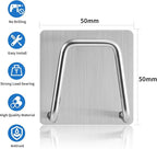 Adhesive Sponge Holder for Kitchen Sink, SUS304 Stainless Steel Scrubber Hanger - Image 2