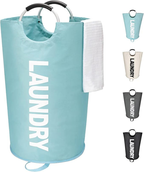 125L X-Large Laundry Basket, Freestanding Tall Clothes Hamper, Collapsible by Maxsilan