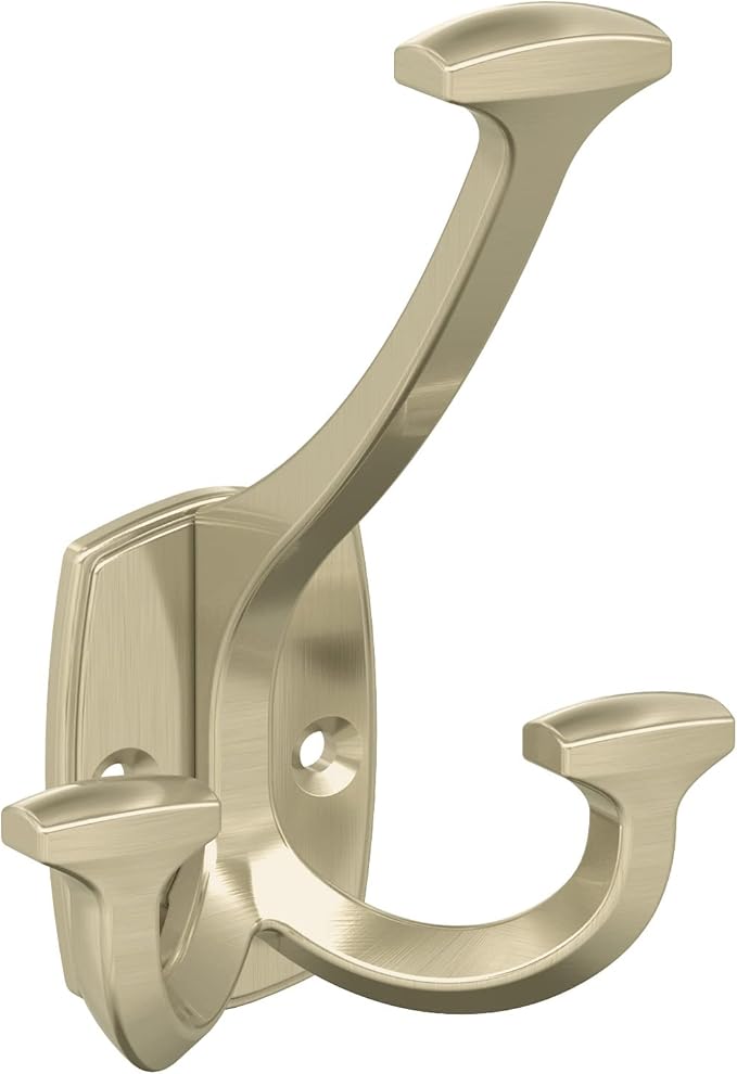 Amerock H37004BBZ | Vicinity Triple Prong Decorative Wall Hook | Golden by Amerock