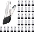 30PCS Small Clothes Pin, Stainless Steel Clothespins, Metal Laundry Grip Clips by BERYLER
