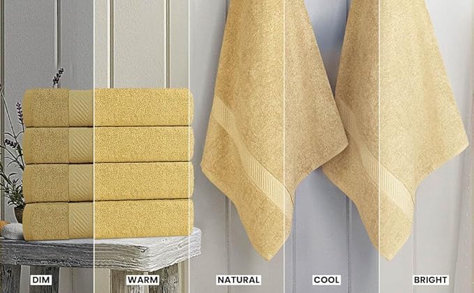 Utopia Towels 6 Pack Medium Bath Towel Set, 24 by 48 Inches, 500 GSM 100% Ring - Image 4