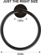 SetSail Towel Holder for Bathroom Wall 2 Packs Towel Ring Screw-in Stainless - Image 5