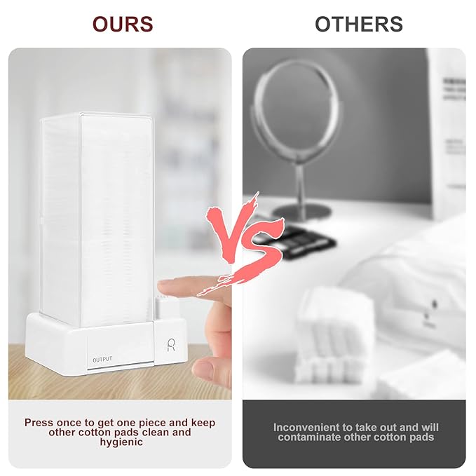 Automatic Cotton Pad Holder, Square Press Out Cosmetic Cotton Makeup Removers - Image 5