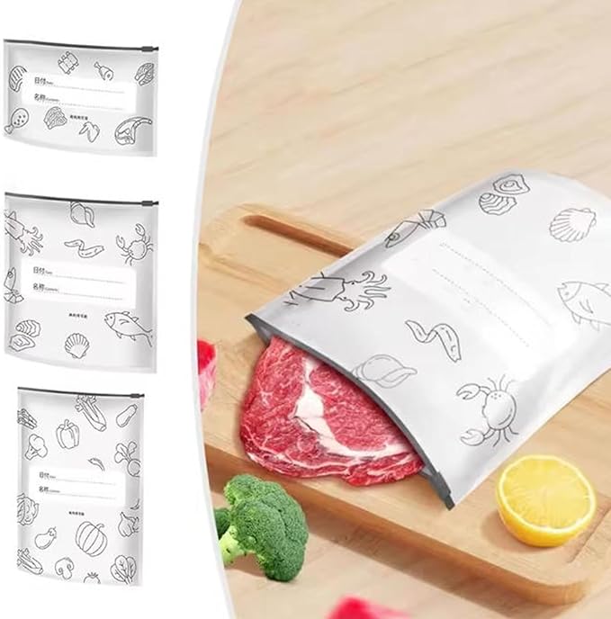 Reusable Aluminum Foil Sealable Storage Bags, 2025 New Resealable Vacuum Zipper - Image 2