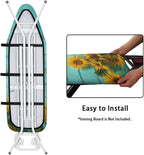 Wooden Sunflower Ironing Board Cover and Pad, Resist Scorching and Staining - Image 4