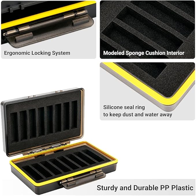 JJC Compact AAA Triple A Battery Storage Case Holder Organizer, Hard Plastic - Image 3