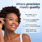 Clean Skin Club Clean Swabs, 2 Pack, 1000 Total Count, One Pointed Tip - Image 3