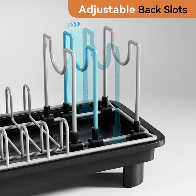 Small Dish Drying Rack, Compact Dish Drainer - Image 2