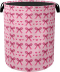 Pink Bow Laundry Hamper by Gearsly