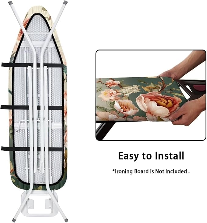 ZDCUSTOM Hummingbird Flower Ironing Board Cover Tabletop Ironing Board Cover - Image 4