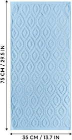 Artoid Mode 1 Pc Light Blue 3D Diamond Grid Jacquard Hand Towels - Image 8