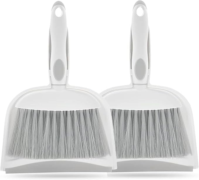 Dust pan, Mini Dustpan and Brush Set, Small Broom and Dustpan Set, Small Hand by Householdcleaningutensils