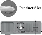 Kitchen Sink Splash Guard, Silicone Faucet Handle Drip Catcher Tray, Fit - Image 2
