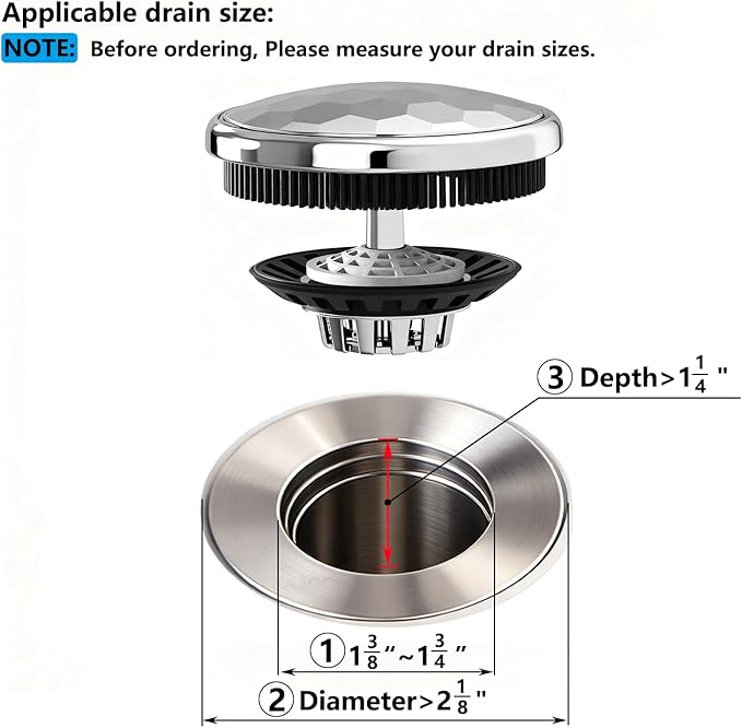 Bath Tub Drain Protector，Drain Hair Catcher, Drain Strainer - Image 4