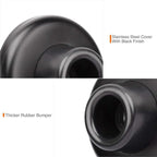 5 Pack Concave Wall Door Bumper Stop Black – 2-1/2” Outside Diameter Stainless - Image 3