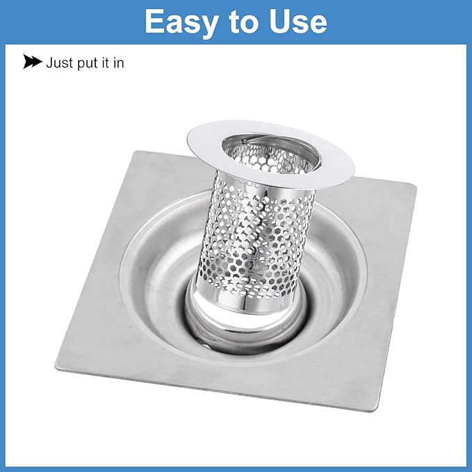 uxcell 3 Pack Shower Drain Strainer, Fit Hole Size from 1.18" to 1.97" - Image 5