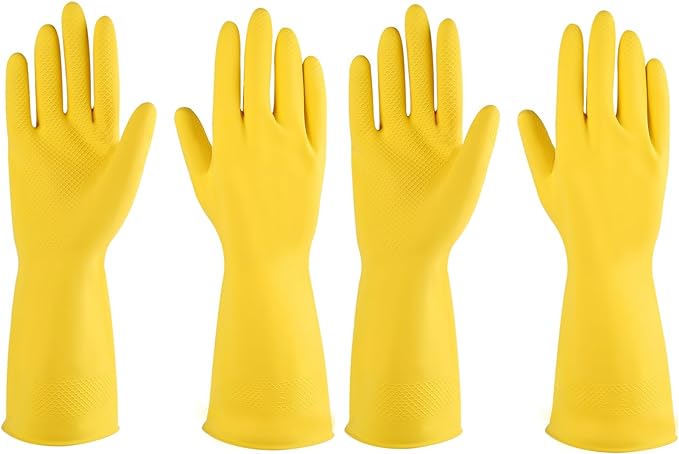 Rubber gloves dishwashing 2 or 4 Pairs by IUCGE